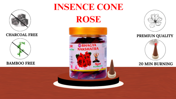 INSENCE CONE ROSE